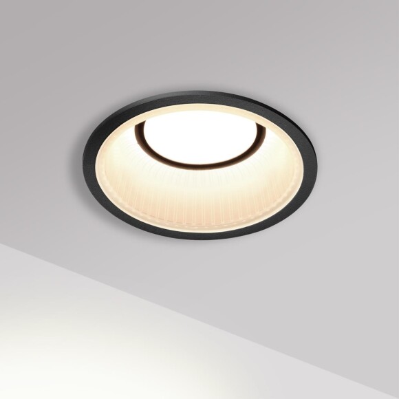 359876 WIR NT26 000 черный Светильник встраиваемый с переключателем цв. температуры IP20 LED 12W 100-265V 3000К/4000К/6000К CLARTE