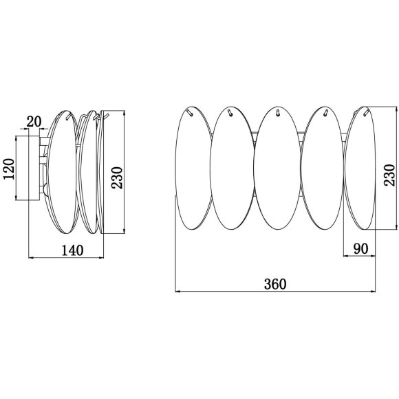 Бра Freya FR5189WL-02BS Demure под лампы 2xE14 40W
