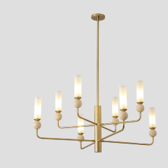 Люстра Crystal Lux SIMPLY SP8 BRASS 4080/308