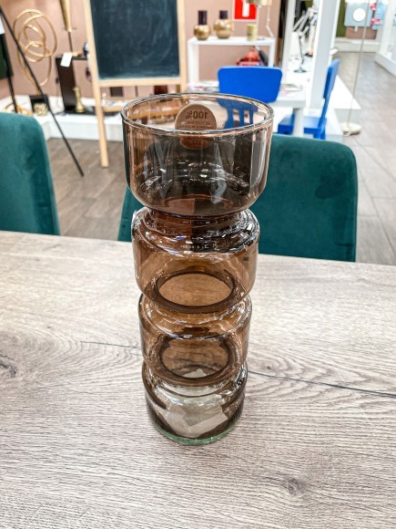 421078 Ваза декоративная DELNITE, H260, ?90, стекло, коричневый 421078 Ваза декоративная DELNITE, H260, ?90, стекло, коричневый