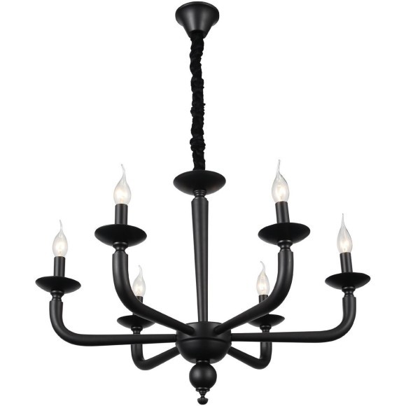 SL1114.403.06 Люстра подвесная ST-Luce Черный E14 6*40W FORTEZA