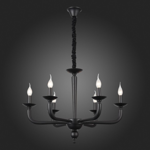 SL1114.403.06 Люстра подвесная ST-Luce Черный E14 6*40W FORTEZA