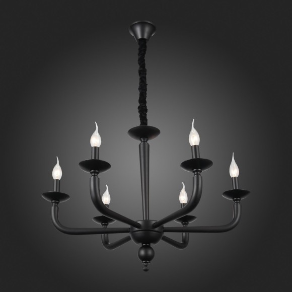 SL1114.403.06 Люстра подвесная ST-Luce Черный E14 6*40W FORTEZA