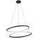 Eglo Ruotale 901138 Подвесной LED-светильник люстра хай-тек, 42 Вт, 3000К, 5000 лм, CRI90, 220В, черный металл и белый акрил, диаметр 700 мм, макс. высота 1500 мм