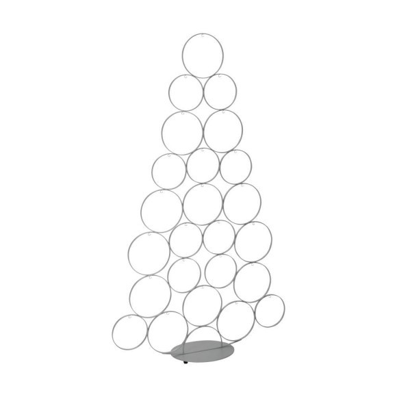 427418 BALLYMENA Рождественское украшение ель H-1090 металл серебряный