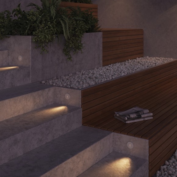 Уличный светильник встраиваемый в дороги и стены Maytoni O014SL-L3W3K Lock IP54 светодиодный LED 3W Уличный светильник встраиваемый в дороги и стены Maytoni O014SL-L3W3K Lock IP54 светодиодный LED 3W