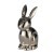 427314 Статуэтка Заяц VOHILAVA, L100, B80, H175, алюминий, цвет никель