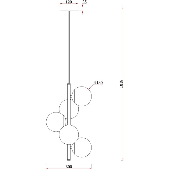 Подвесной светильник Freya FR5199PL-05BS1 Zing под лампы 5xE27 60W Подвесной светильник Freya FR5199PL-05BS1 Zing под лампы 5xE27 60W