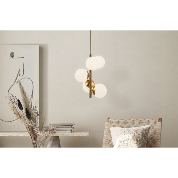 Подвесной светильник Freya FR5199PL-05BS1 Zing под лампы 5xE27 60W Подвесной светильник Freya FR5199PL-05BS1 Zing под лампы 5xE27 60W