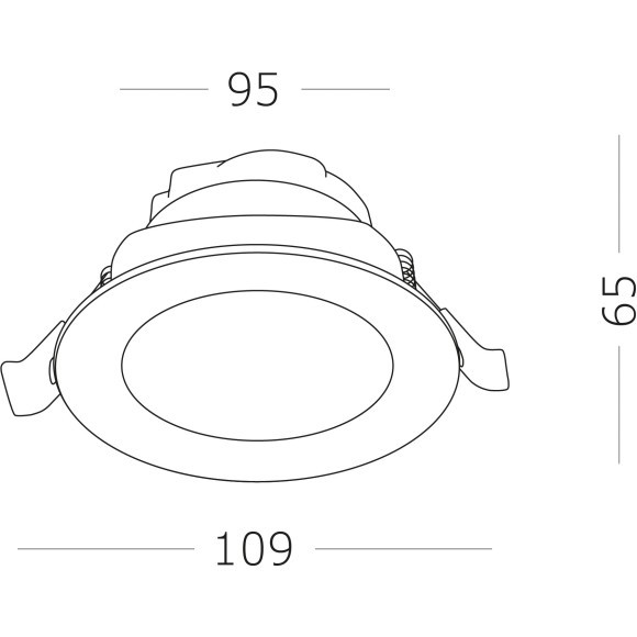 ST211.548.15.36 Св-к встр. Белый LED 1*15W 4000K 1 125Lm Ra80 36° IP20 D109xH65 220-240V Встраиваемые светильники