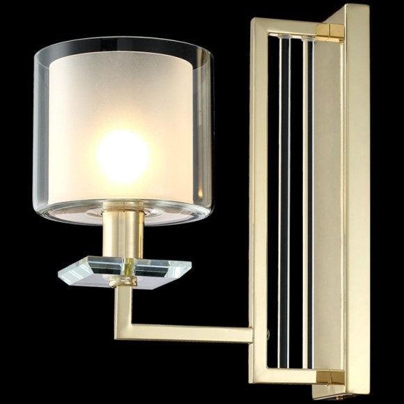 Бра Crystal Lux NICOLAS AP1 GOLD/WHITE Бра Crystal Lux NICOLAS AP1 GOLD/WHITE