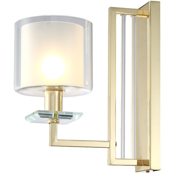 Бра Crystal Lux NICOLAS AP1 GOLD/WHITE Бра Crystal Lux NICOLAS AP1 GOLD/WHITE