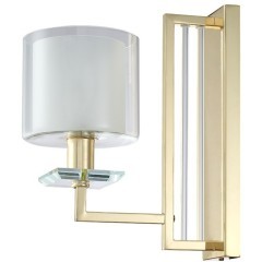 Бра Crystal Lux NICOLAS AP1 GOLD/WHITE Бра Crystal Lux NICOLAS AP1 GOLD/WHITE