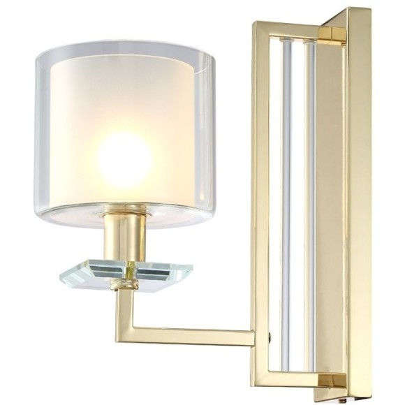 Бра Crystal Lux NICOLAS AP1 GOLD/WHITE Бра Crystal Lux NICOLAS AP1 GOLD/WHITE
