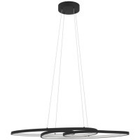 900948 Люстра диммируемая GIANELLA, 36W (LED), 3000K, 3960lm, L1150, B375, H1100, сталь, черный / пластик, белый