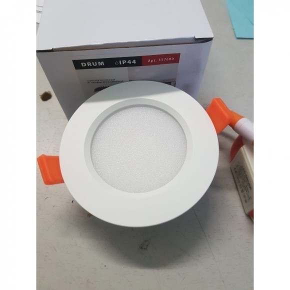 Встраиваемый светильник Novotech 357600 DRUM IP44 светодиодный LED 10W