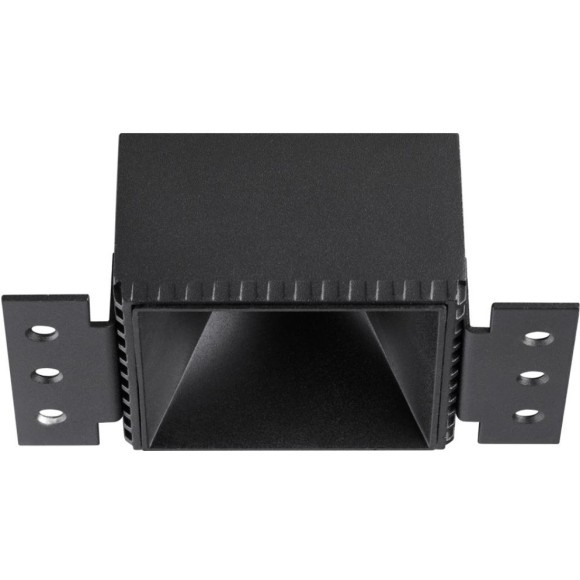 370998 Черный встраиваемый безрамочный светильник для ГКЛ потолка с механизмом Click Clack GU10 макс 50W 220V Novotech NIMBUS WIR