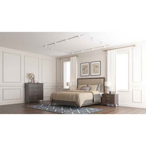 Профиль-ниша 2м белая для гарпунного натяжного потолка Denkirs Flod DK5850-WH