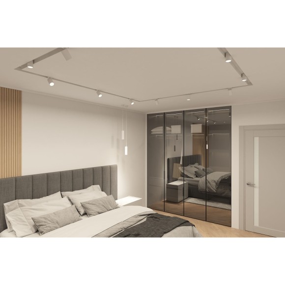 Профиль-ниша 2м белая для гарпунного натяжного потолка Denkirs Flod DK5850-WH