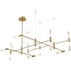 SL1216.203.16 Светильник подвесной ST-Luce Матово золотистый/Белый G9 16*5W 4000K RIMINI SL1216.203.16 Светильник подвесной ST-Luce Матово золотистый/Белый G9 16*5W 4000K RIMINI