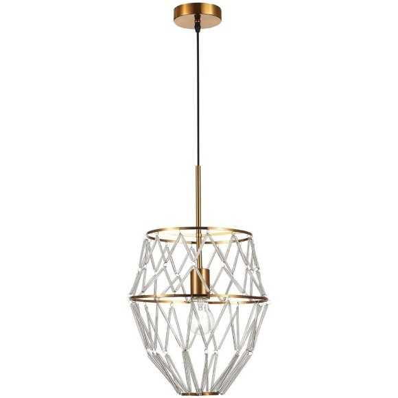 SL1016.213.01 Светильник подвесной ST-Luce Золотистый/Золотистый, Прозрачный E27 1*60W NARRIO SL1016.213.01 Светильник подвесной ST-Luce Золотистый/Золотистый, Прозрачный E27 1*60W NARRIO