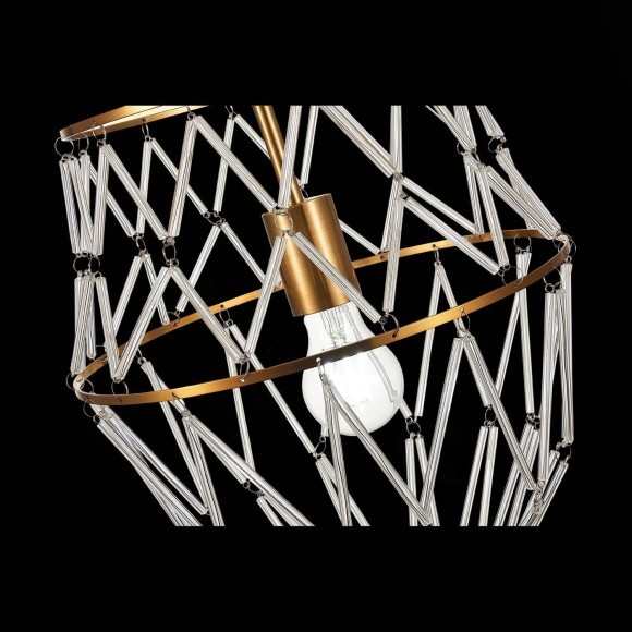 SL1016.213.01 Светильник подвесной ST-Luce Золотистый/Золотистый, Прозрачный E27 1*60W NARRIO SL1016.213.01 Светильник подвесной ST-Luce Золотистый/Золотистый, Прозрачный E27 1*60W NARRIO