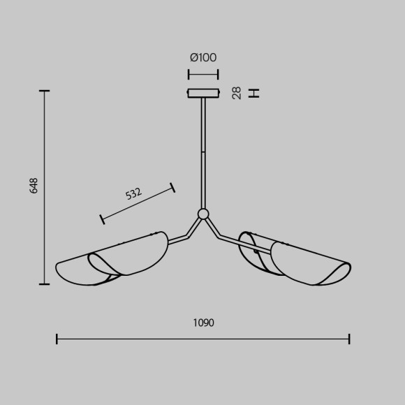 Подвесной светильник Maytoni MOD225PL-04B Подвесной светильник Maytoni MOD225PL-04B