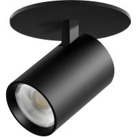 Черный встраиваемый поворотный спот-цилиндр 24Вт 24° 2040Лм 3000К CRI90 Alta Base Lightstar A5237RS