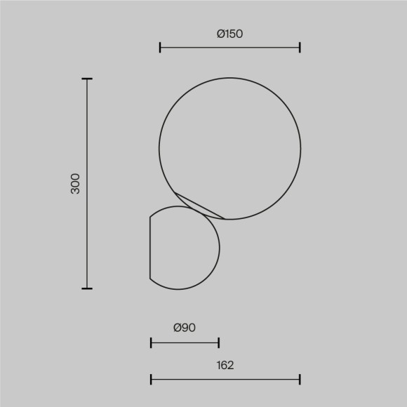Настенный светильник (бра) Maytoni MOD048WL-01G Настенный светильник (бра) Maytoni MOD048WL-01G
