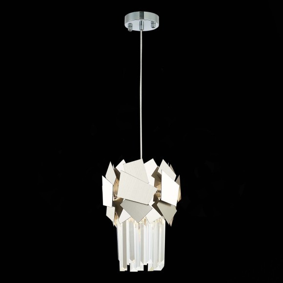 SL1232.103.01 Подвес ST-Luce Хром/Прозрачный, Хром E14 1*60W CASERTA SL1232.103.01 Подвес ST-Luce Хром/Прозрачный, Хром E14 1*60W CASERTA