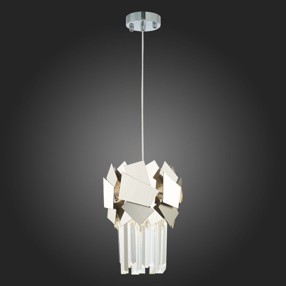 SL1232.103.01 Подвес ST-Luce Хром/Прозрачный, Хром E14 1*60W CASERTA SL1232.103.01 Подвес ST-Luce Хром/Прозрачный, Хром E14 1*60W CASERTA