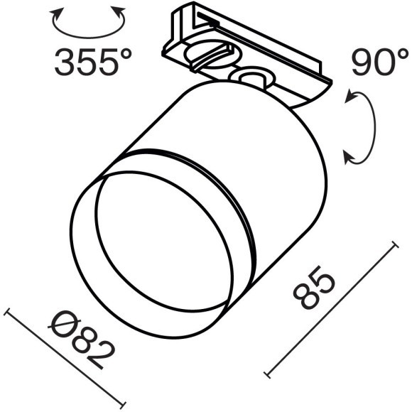 Трековый светильник Technical TR088-1-GX53-MG Трековый светильник Technical TR088-1-GX53-MG