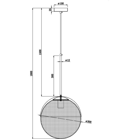 Подвесной светильник Freya FR5127PL-01BS Joyce под лампу 1xE27 40W