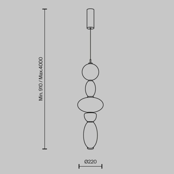 Подвесной светильник Maytoni MOD297PL-L24BS3K1 Подвесной светильник Maytoni MOD297PL-L24BS3K1