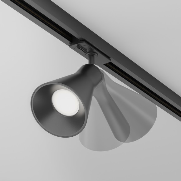 Однофазный двужильный трековый светильник Maytoni Unity TR022-1-GU10-B Virar под сменную лампу GU10