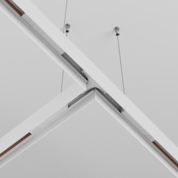 Т-образный коннектор питания для шинопроводов Maytoni Exility TRA034CWT-42W Т-образный коннектор питания для шинопроводов Maytoni Exility TRA034CWT-42W