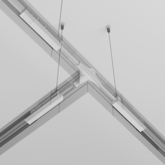 Т-образный коннектор питания для шинопроводов Maytoni Exility TRA034CWT-42W Т-образный коннектор питания для шинопроводов Maytoni Exility TRA034CWT-42W