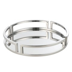 427019 SAVANT Декоративный поднос металл хромированный L380 B380 H65 427019 SAVANT Декоративный поднос металл хромированный L380 B380 H65