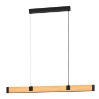 390225 CAMINARRO Светодиодная диммируемая люстра 2500Лм 3000К дерево коричневый