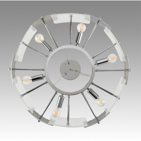 6588/6 MODERNI LN24 хром/тонированное стекло, металл/стекло Люстра подвесная E14 6*40W 220V LIBERTI