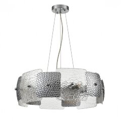 6588/6 MODERNI LN24 хром/тонированное стекло, металл/стекло Люстра подвесная E14 6*40W 220V LIBERTI 6588/6 MODERNI LN24 хром/тонированное стекло, металл/стекло Люстра подвесная E14 6*40W 220V LIBERTI