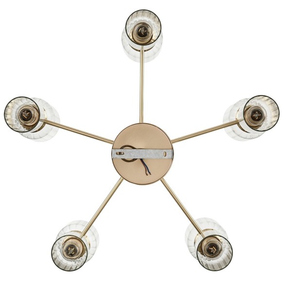 6586/10 MODERNI LN24 золото/прозрачный, металл/стекло Люстра подвесная E14 10*40W 220V KASSIA