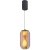 4036/00/01P Stilfort Geolight (Джеолайт) Черный подвесной светильник с прозрачным каменным плафоном LED
