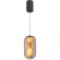 4036/00/01P Stilfort Geolight (Джеолайт) Черный подвесной светильник с прозрачным каменным плафоном LED