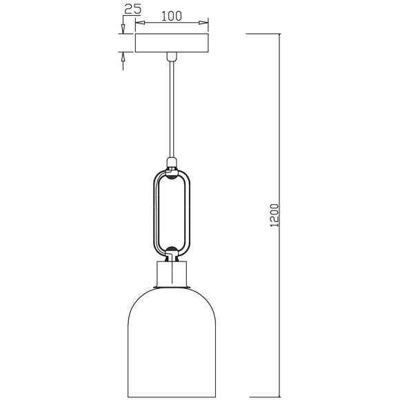 Подвесной светильник с 1 плафоном Freya FR5178PL-01N Difuso под лампу 1xE27 60W