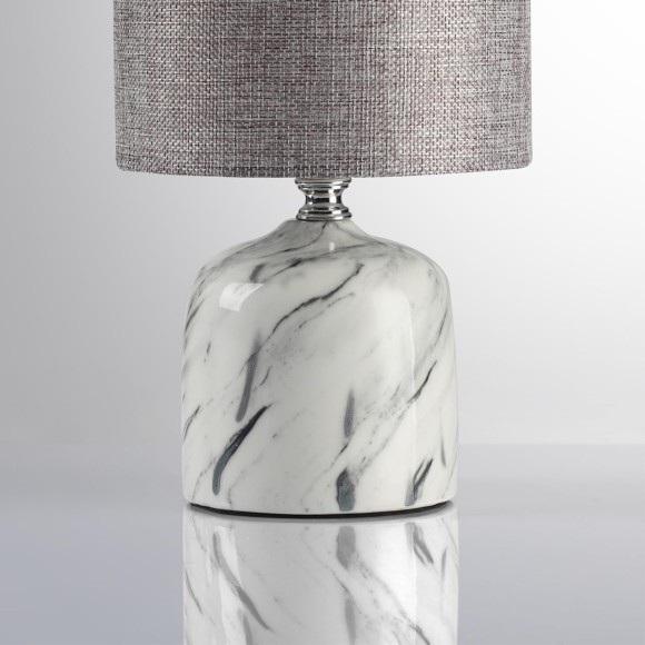 8148/1T MODERNI LN25 серый, керамика/текстиль Настольная лампа Е27 1*60W 220V MRAMAO