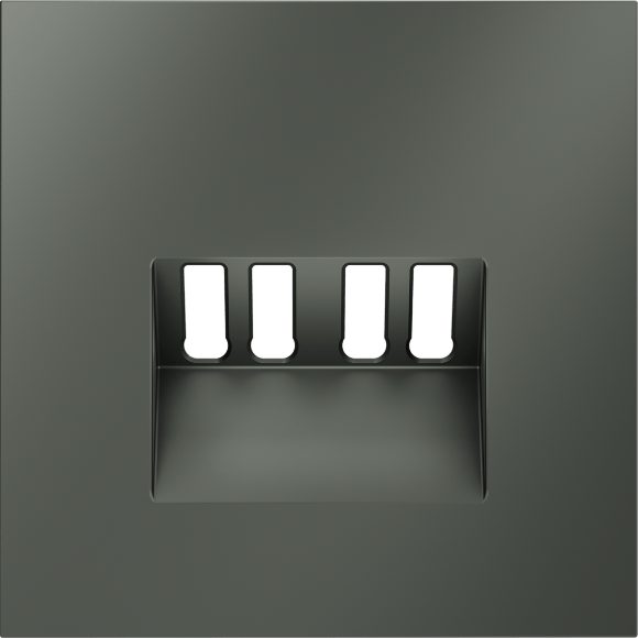 Накладка для розетки акустической 4-местной , S70 (титан)