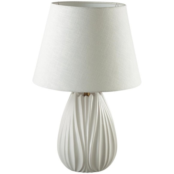 8121/1T COMFI LN25 белый, керамика/текстиль Настольная лампа E27 1*60W 220V SONA