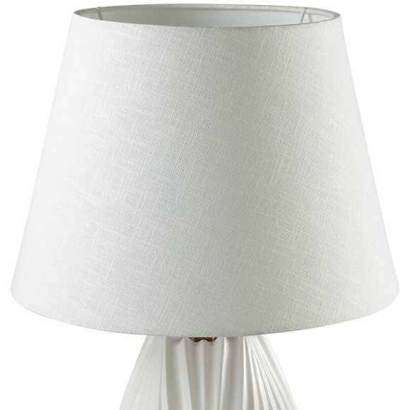 8121/1T COMFI LN25 белый, керамика/текстиль Настольная лампа E27 1*60W 220V SONA