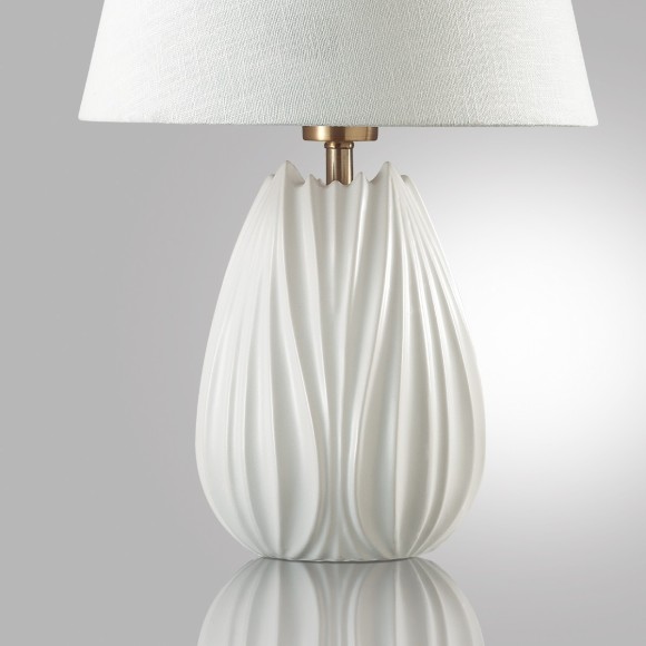 8121/1T COMFI LN25 белый, керамика/текстиль Настольная лампа E27 1*60W 220V SONA